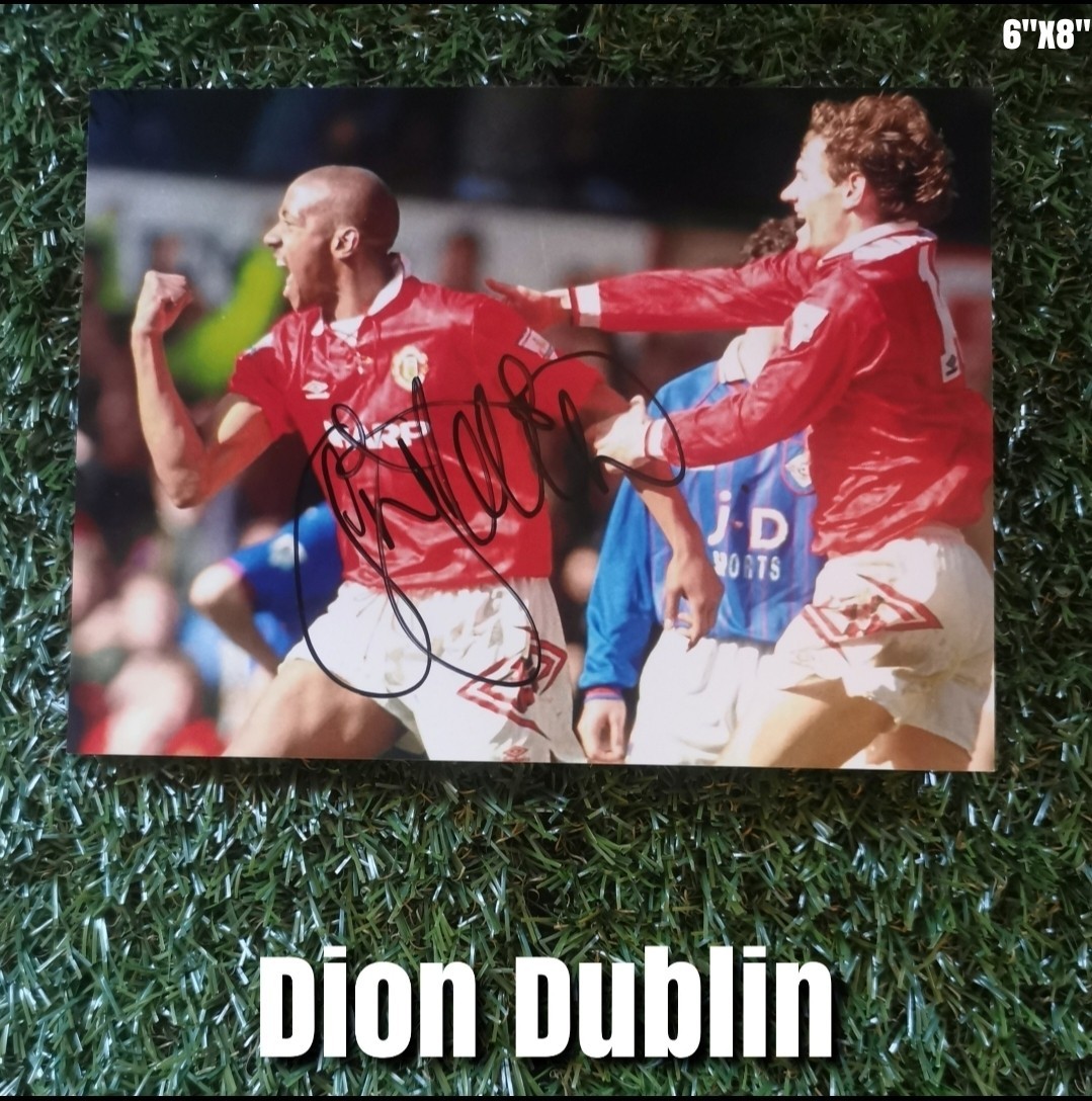 Dion Dublin Signed 6