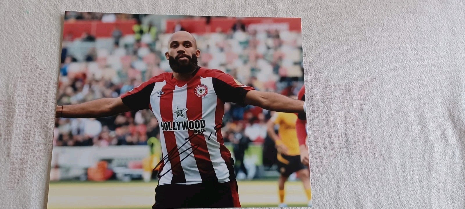 BRYAN MBEUMO - BRENTFORD -  HAND SIGNED 