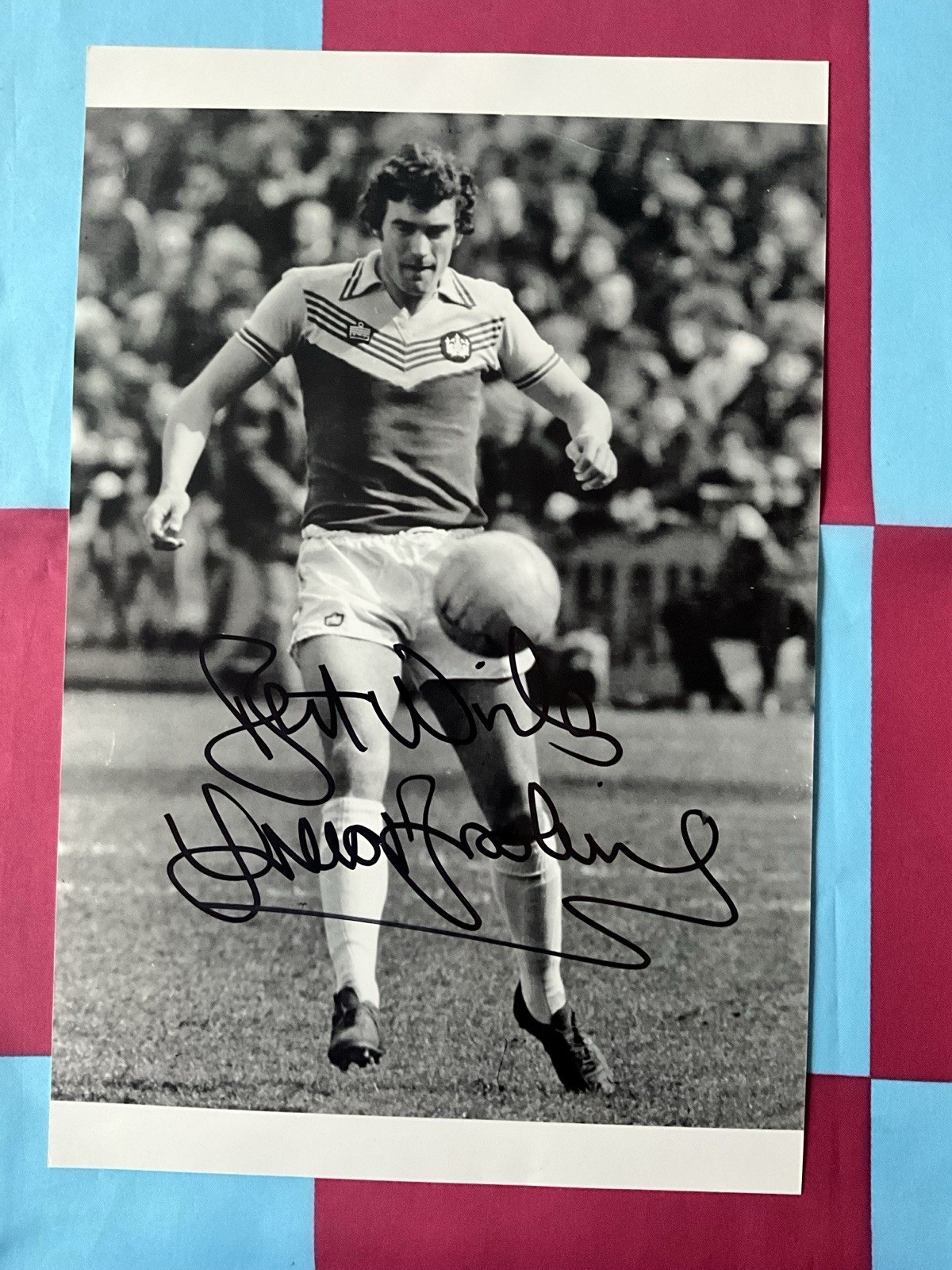 TREVOR BROOKING. WEST HAM UTD. SIGNED. 8X12 INCH PHOTO. for sale on Ebay
