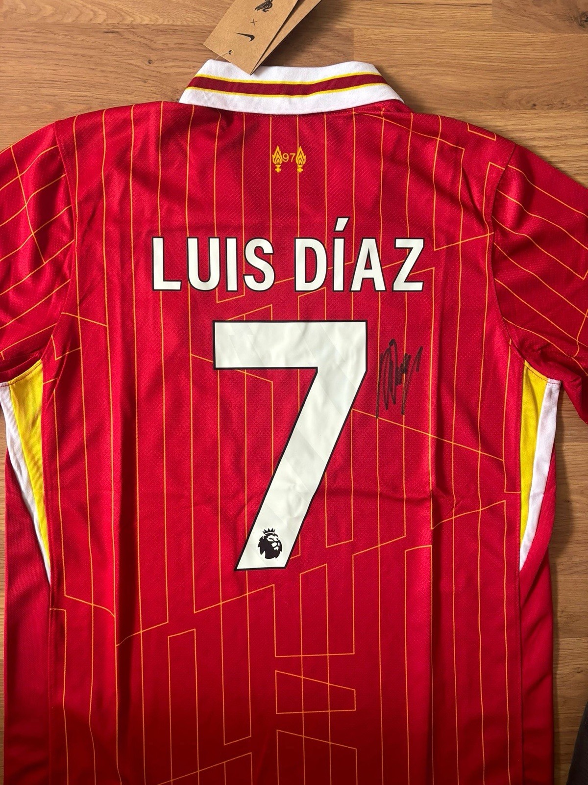 LUIS DÍAZ Signed 2024/25 FC Liverpool Home jersey Premier League RARE*COA for sale on Ebay