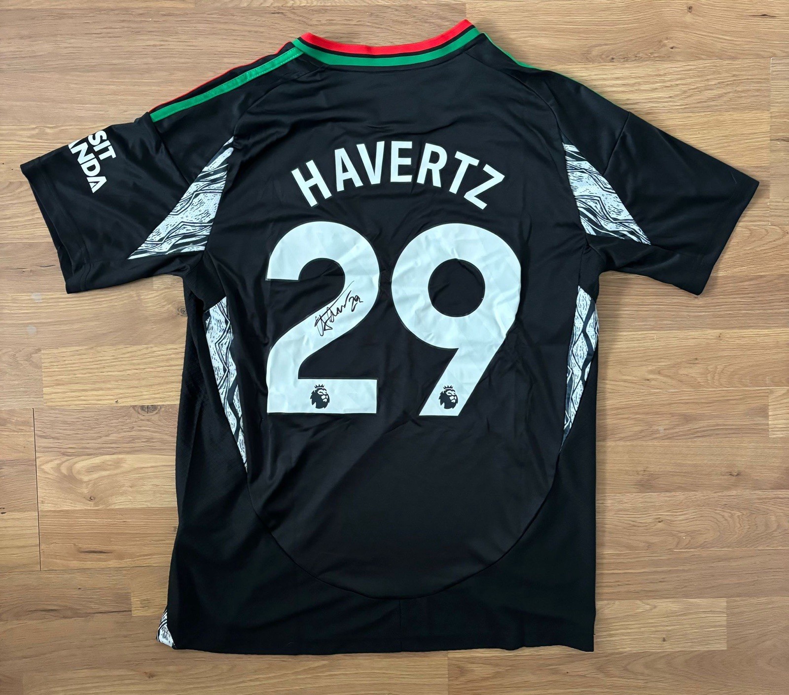 KAI HAVERTZ Signed Arsenal 2024/25 Away Jersey Football Germany RARE*COA for sale on Ebay
