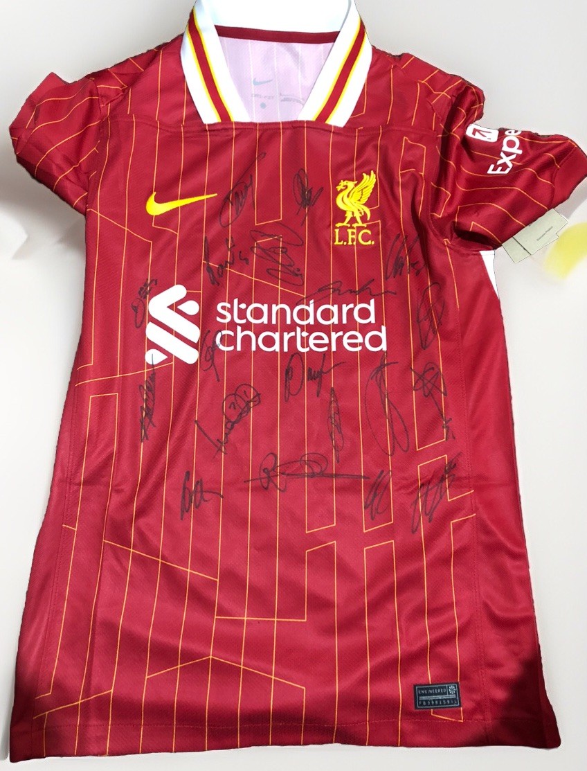 Liverpool Signed Home Shirt By Current Squad 2024-2025 for sale on Ebay