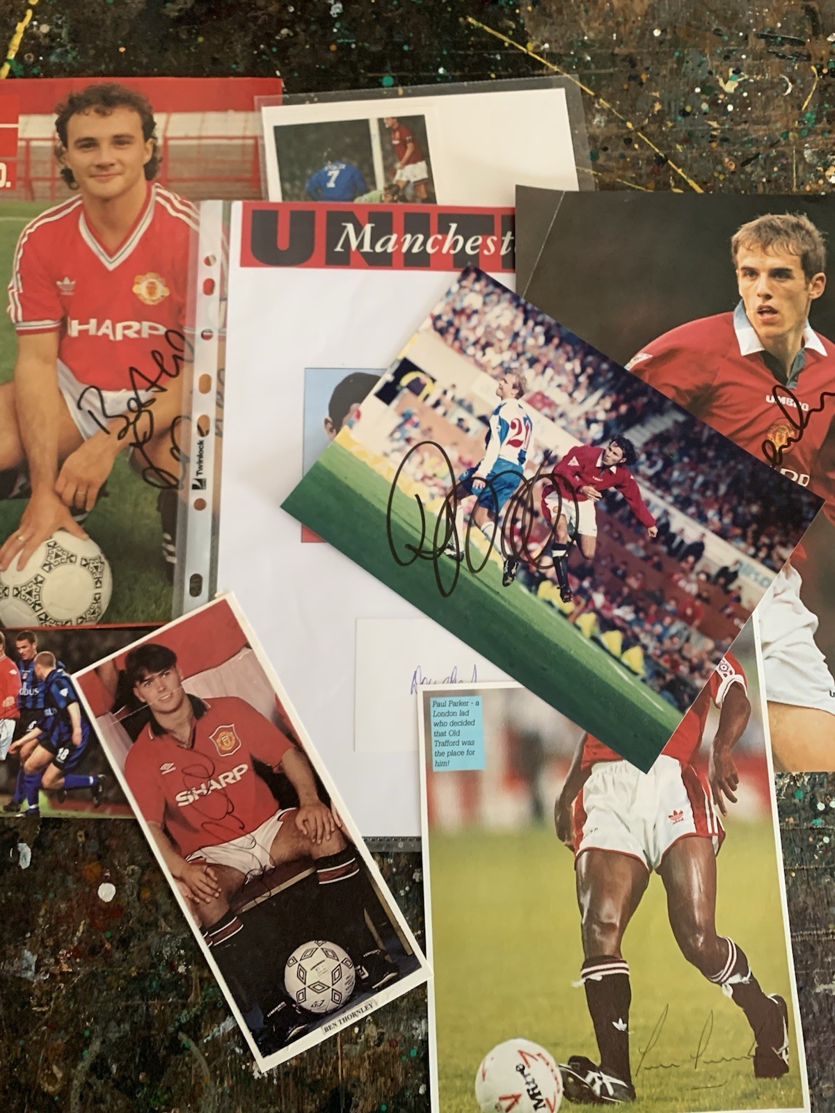 Manchester United Autographs Hand Signed Pictures Man Utd Autographs for sale on Ebay