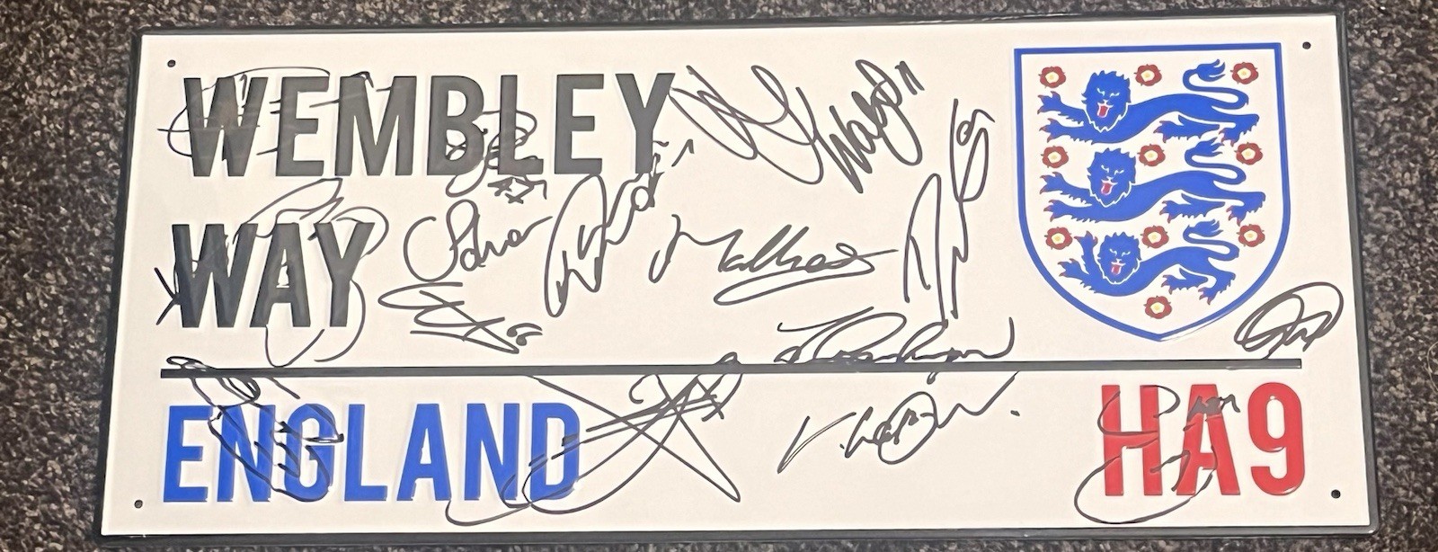 England Squad Signed Street Sign By 2024/25 Squad  wCOA for sale on Ebay