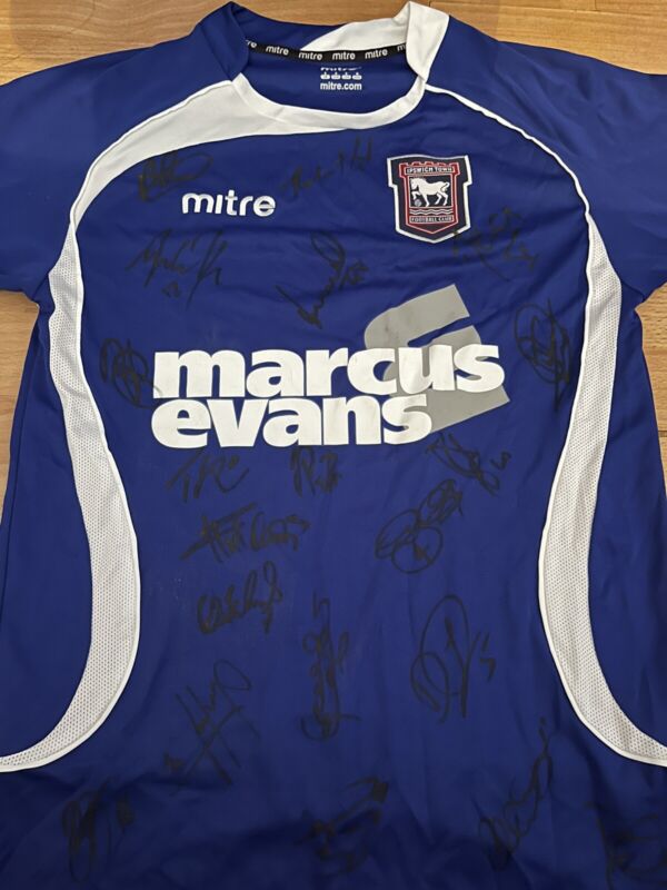 Signed Ipswich Town Home Shirt 2010/11 NEW Signed By Full Squad (S) for sale on Ebay