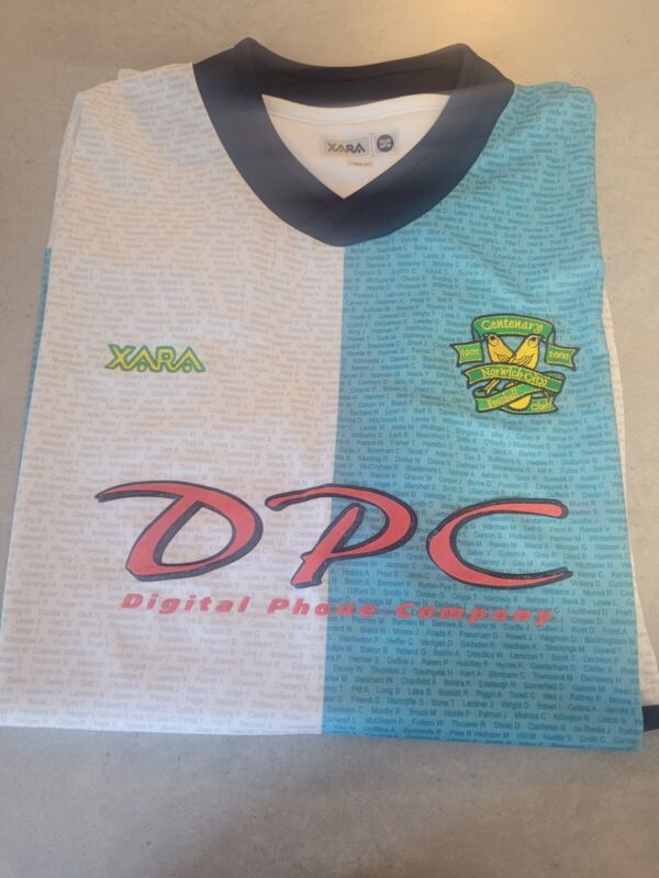 Rare Norwich City Centenary Shirt 1902-2002 Blue Size L for sale on Ebay