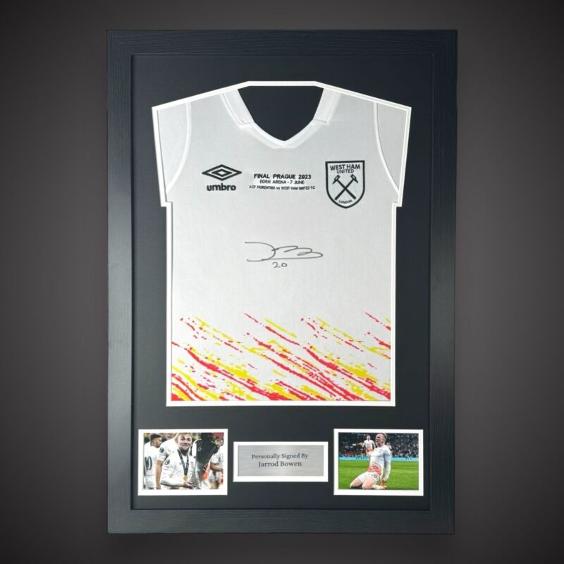 Jarrod Bowen West Ham Europa Winners Signed Shirt Private Signing BID FR £210!! for sale on Ebay