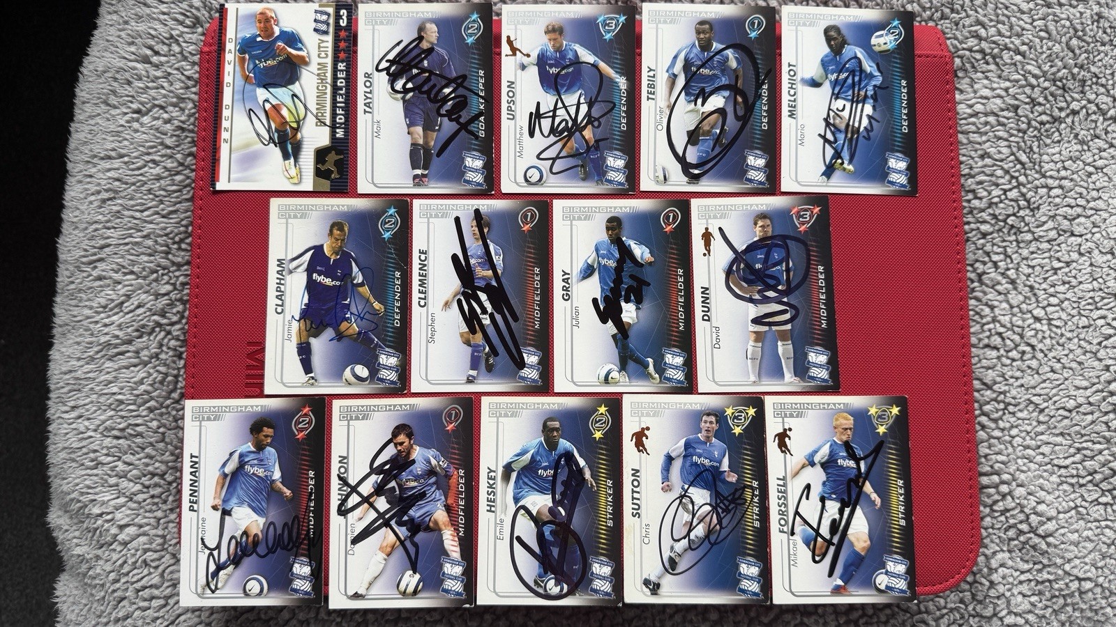 14 x Signed Birmingham City Shoot Out Trading Cards for sale on Ebay