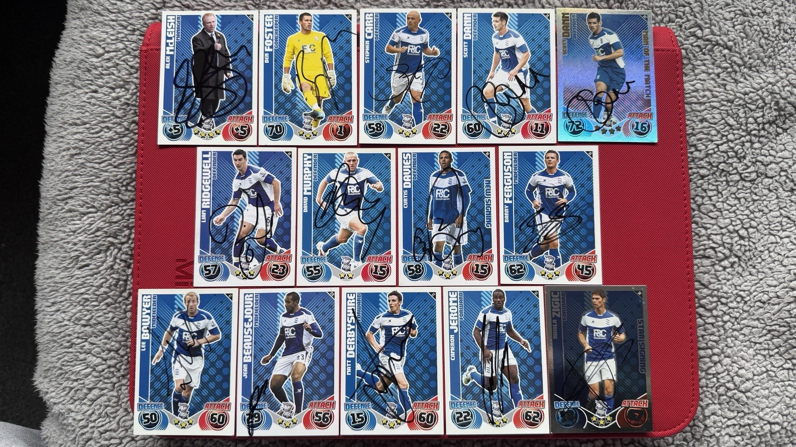 14 x Signed Birmingham City Match Attax Trading Cards for sale on Ebay