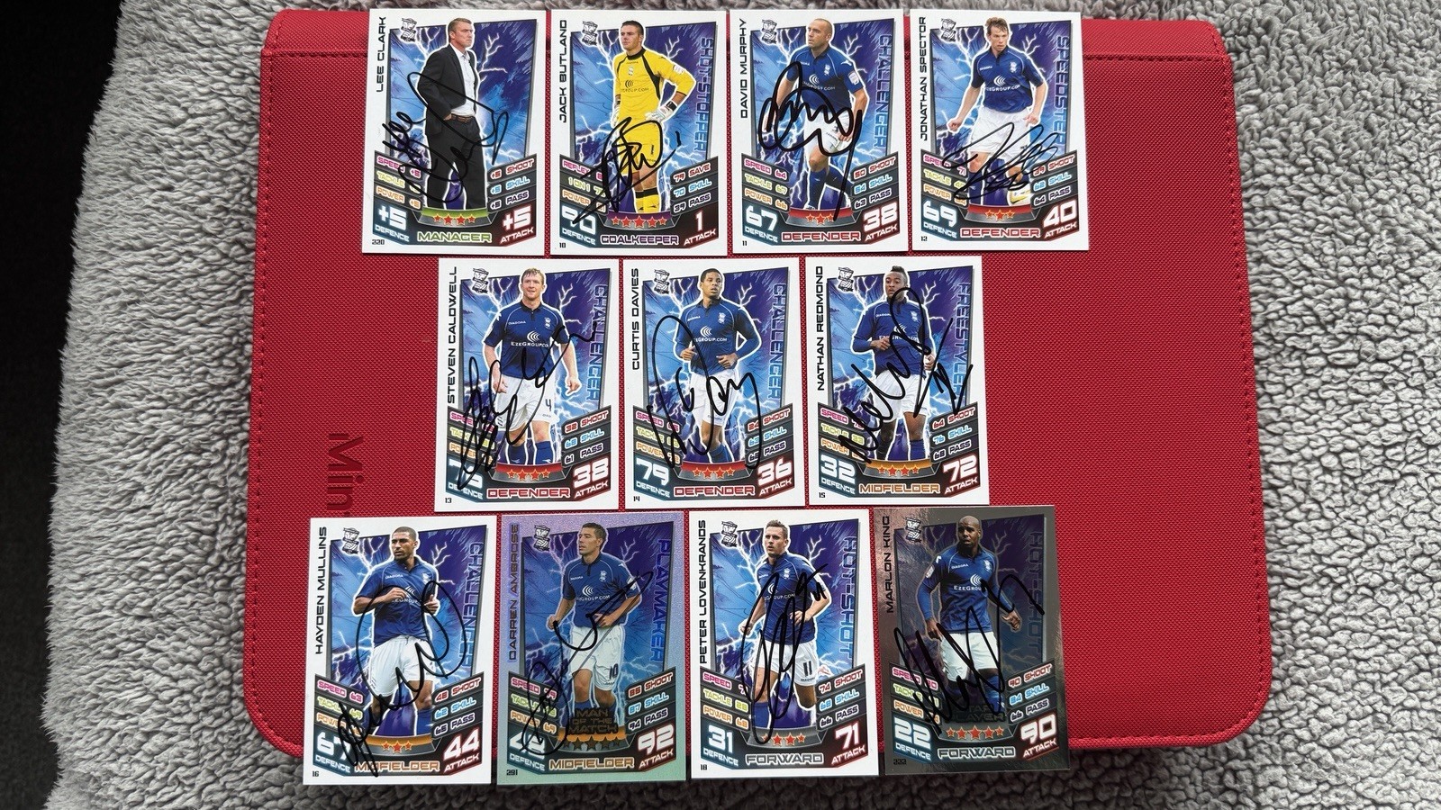 11 x Signed Birmingham City Match Attax Trading Cards for sale on Ebay