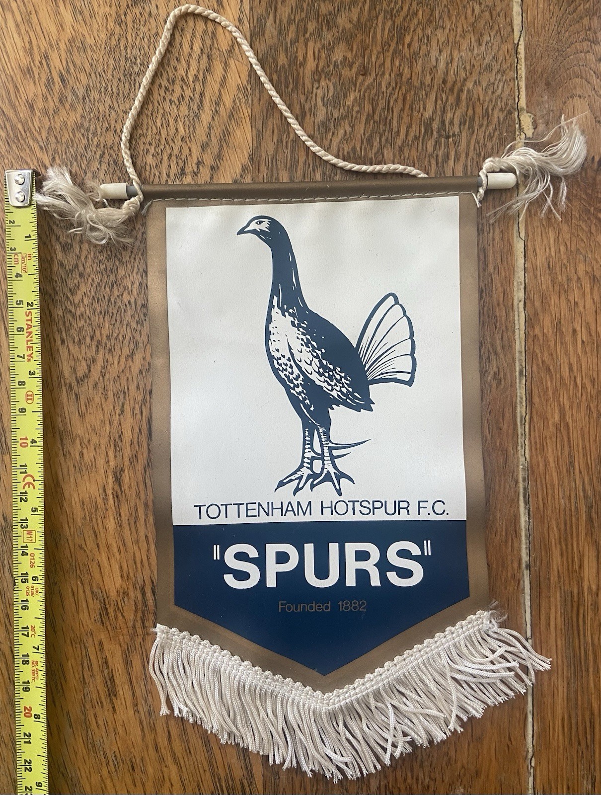 1960s TOTTENHAM HOTSPUR Shield Pennant. 22cm x 16cm. Excellent. for sale on Ebay