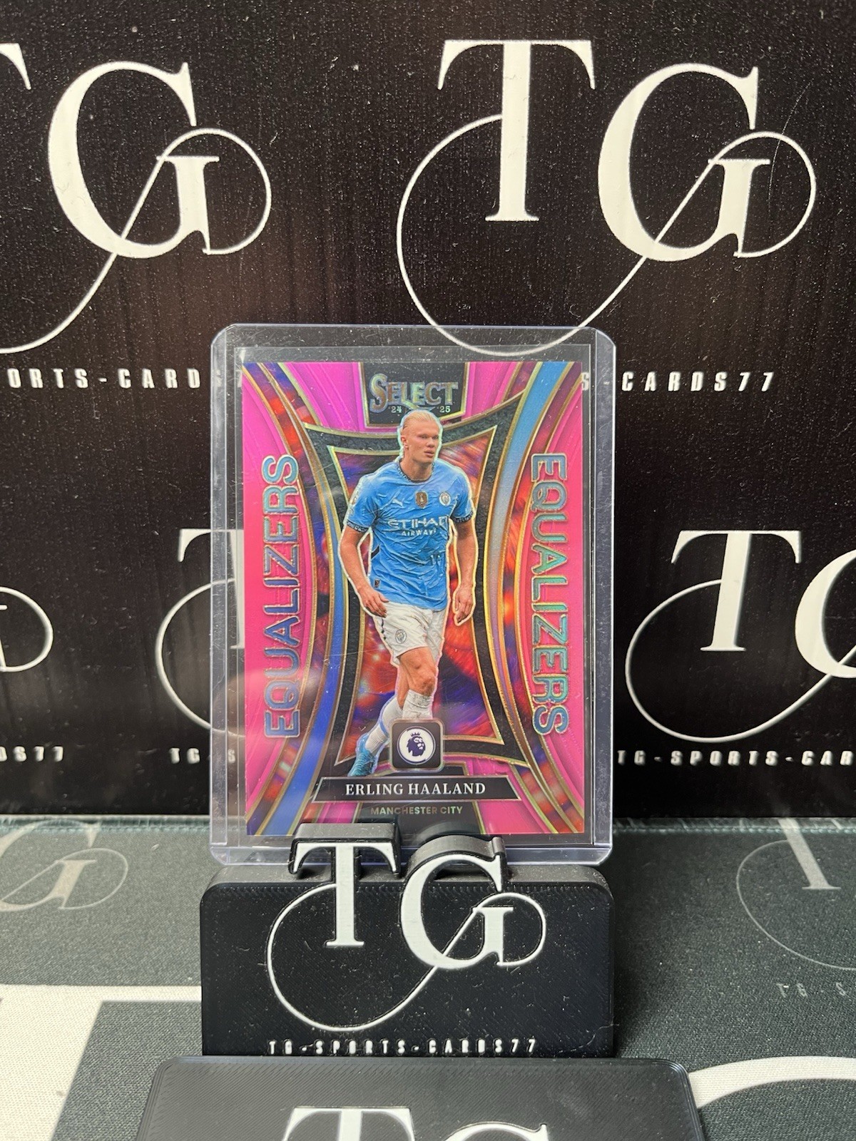 2024/25 Panini Select Equalizers Pink /25 Erling Haaland Manchester City for sale on Ebay