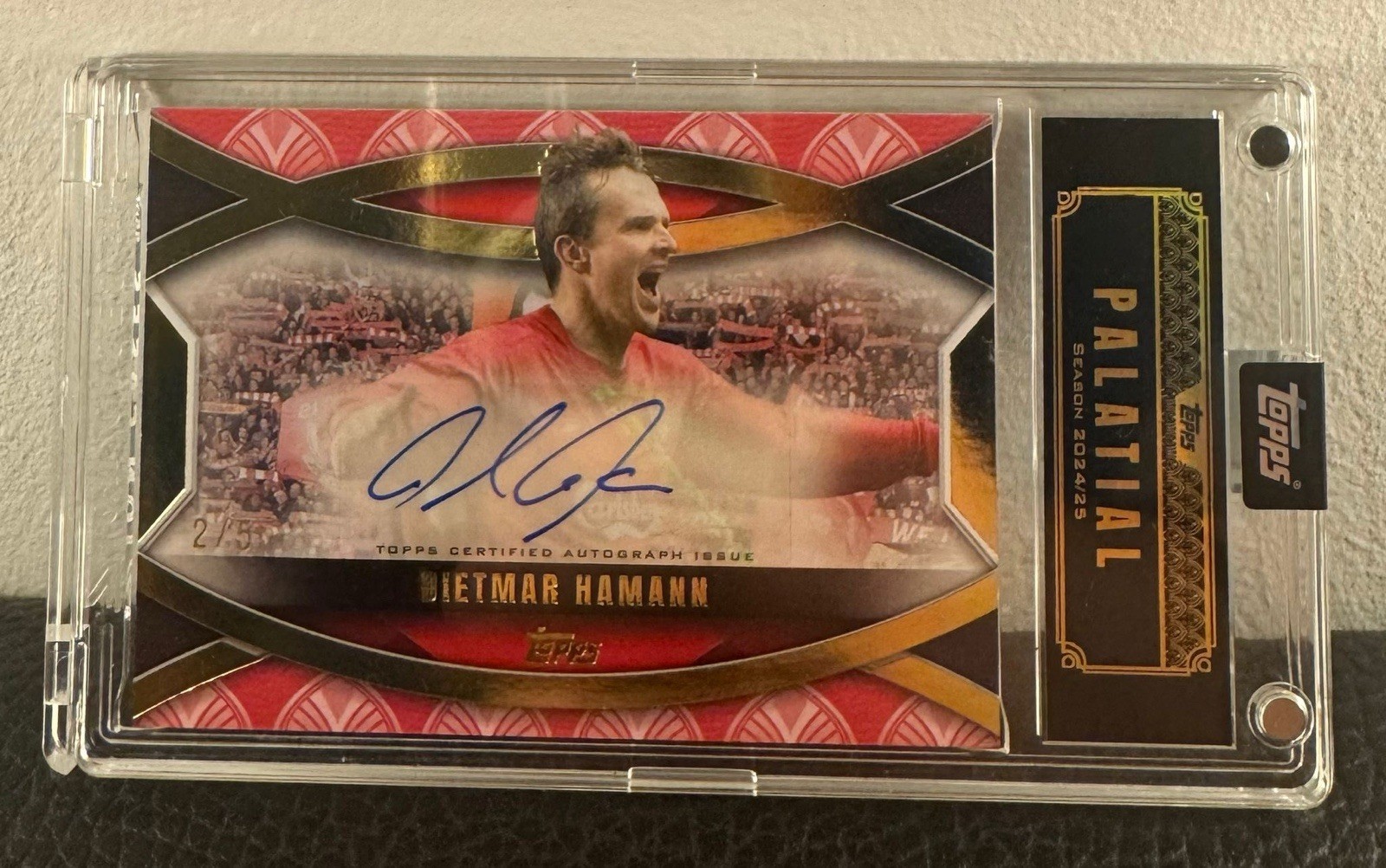 Dietmar Hamann Auto /5 2024-25 Topps Palatial Anfield Ovation Liverpool Legend for sale on Ebay