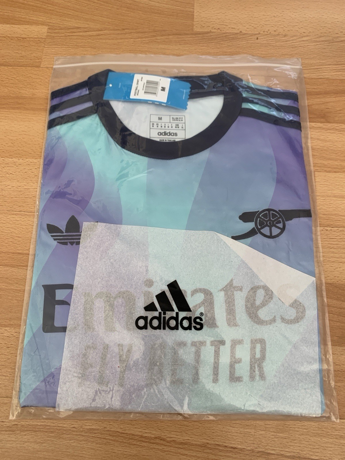 Arsenal Shirt Away Blue Green Purple Gunners Football for sale on Ebay