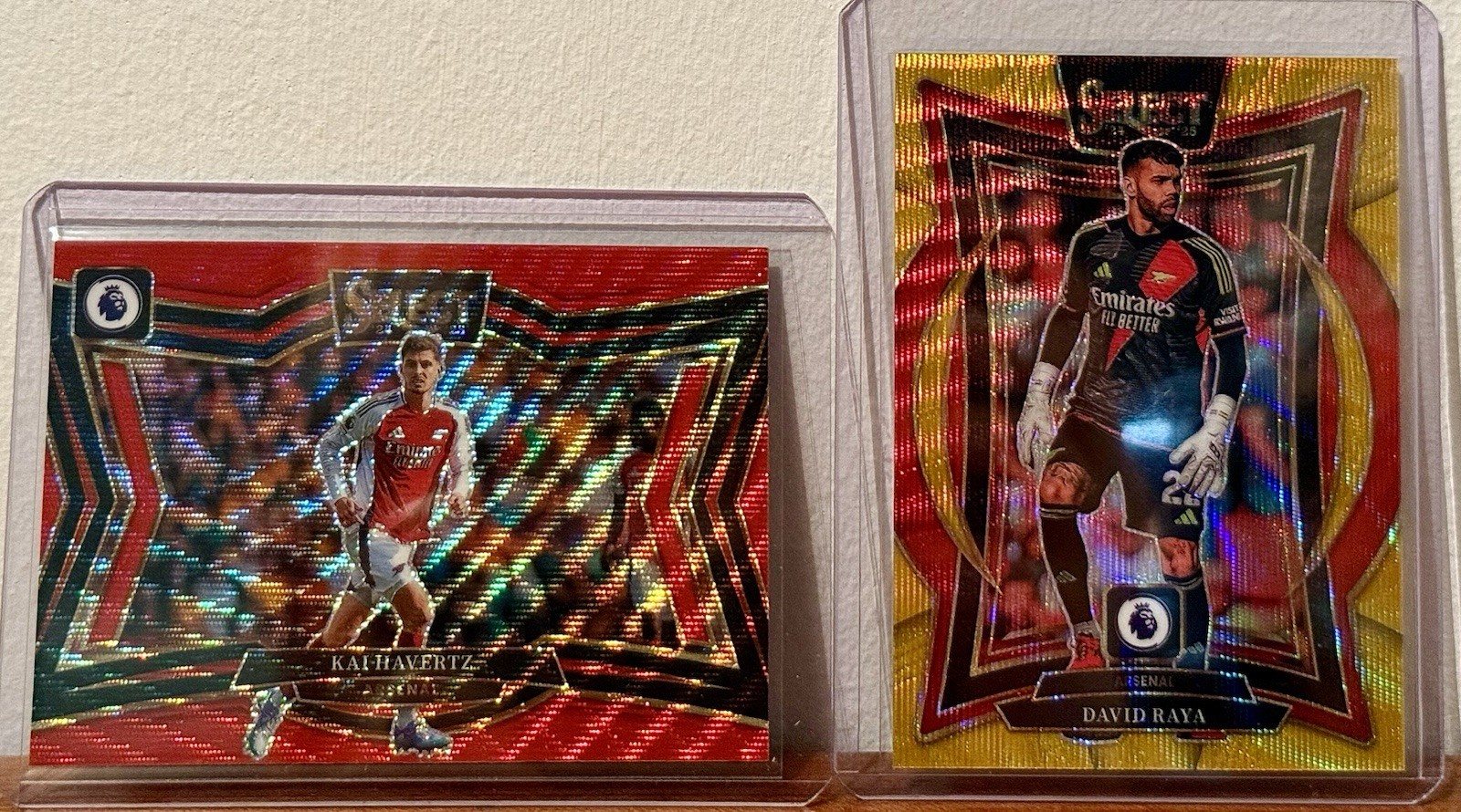 Arsenal - Panini Select 2024/25 - 2 x Numbered Cards - Raya 6/10 & Havertz 57/88 for sale on Ebay
