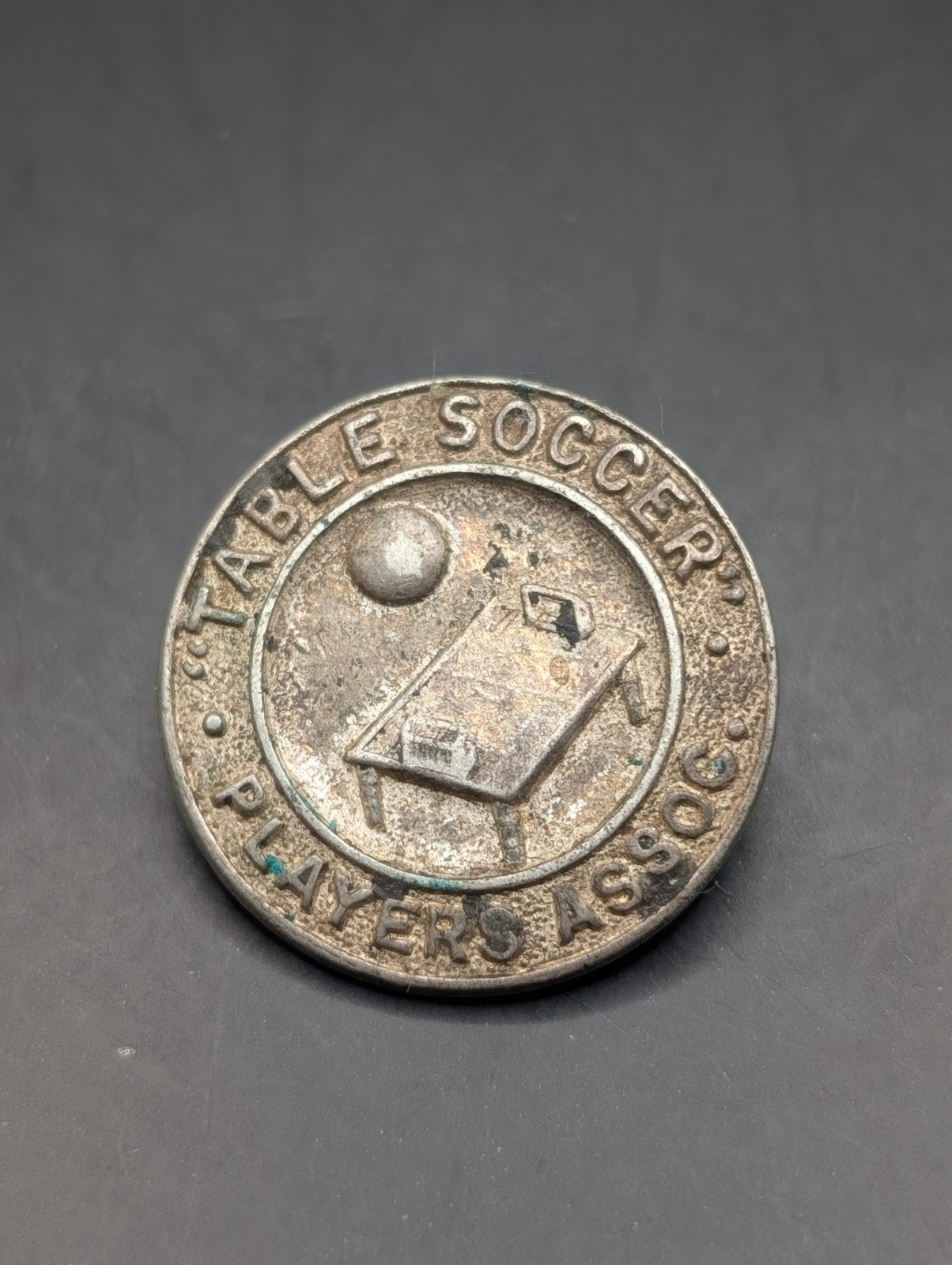 TABLE SOCCER PLAYERS ASSOCIATION METAL PIN BADGE - SUBBUTEO VERSION for sale on Ebay