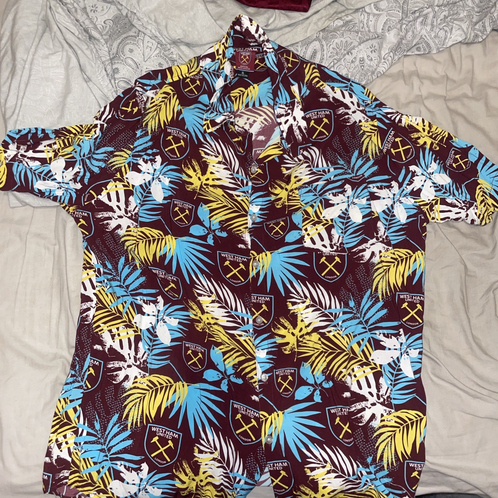 West Ham Hawaiian Shirt.  Xl for sale on Ebay
