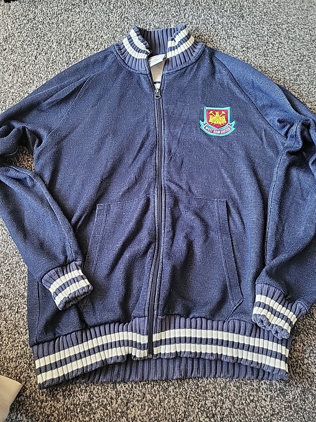 West Ham United Official Merchandise Cardigan  Size Large for sale on Ebay