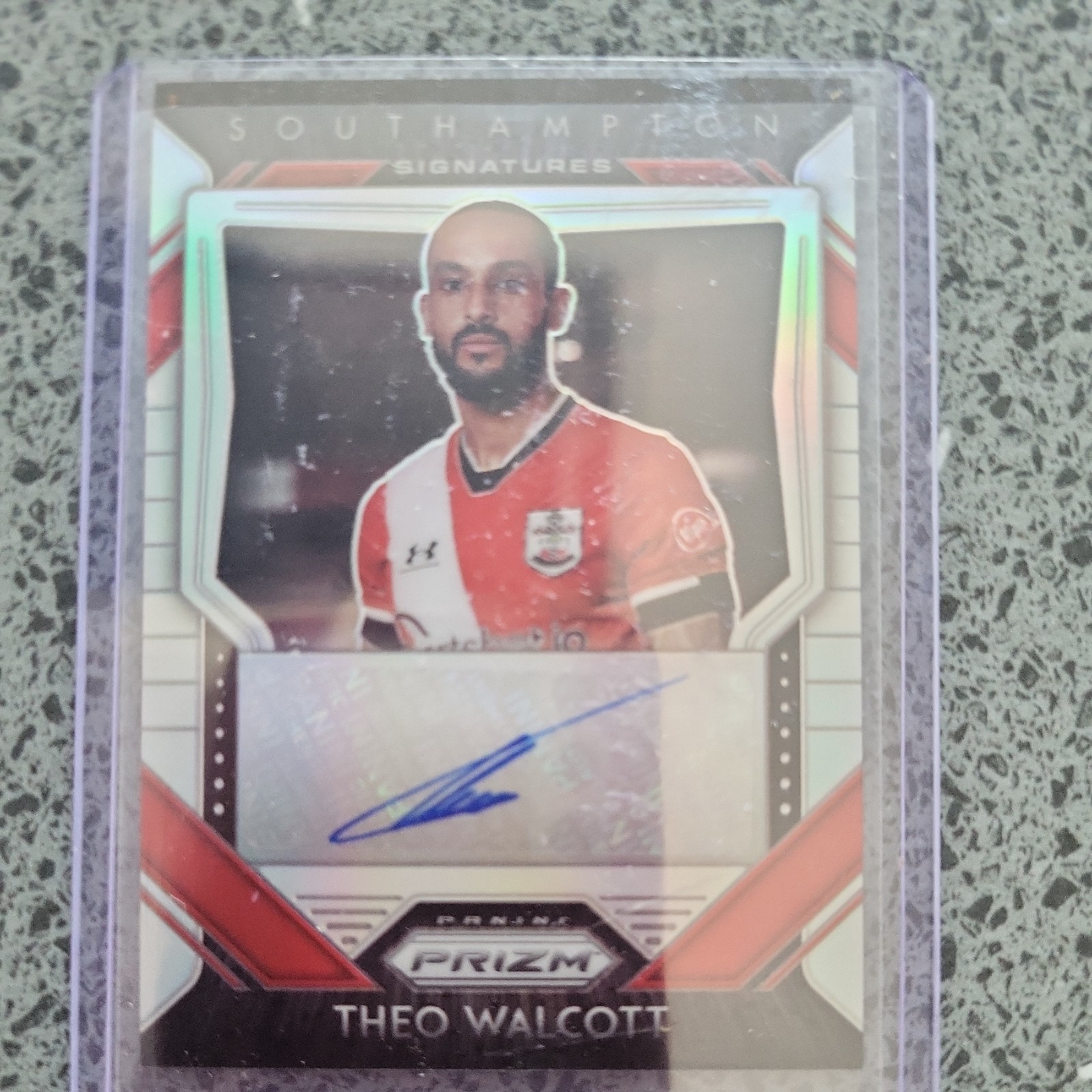 Theo Walcott Auto 21/25 Panini Prizm Premier League 2020-21 Southampton  for sale on Ebay