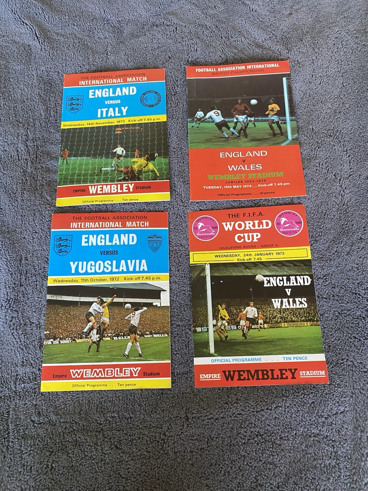 Vintage England Football Programmes 1970s for sale on Ebay