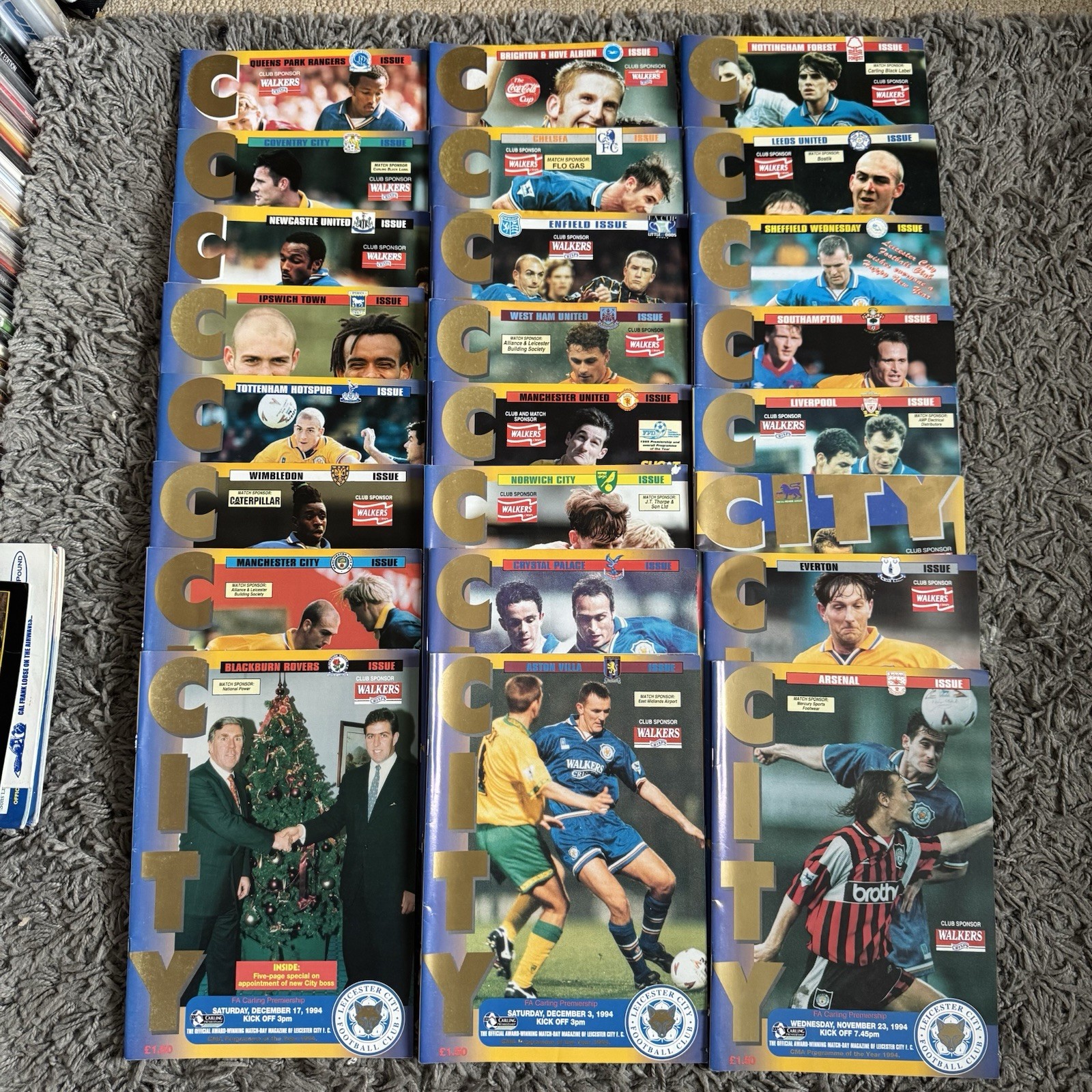 24 Leicester City Football Programmes From 1994/95 Season - Joblot for sale on Ebay