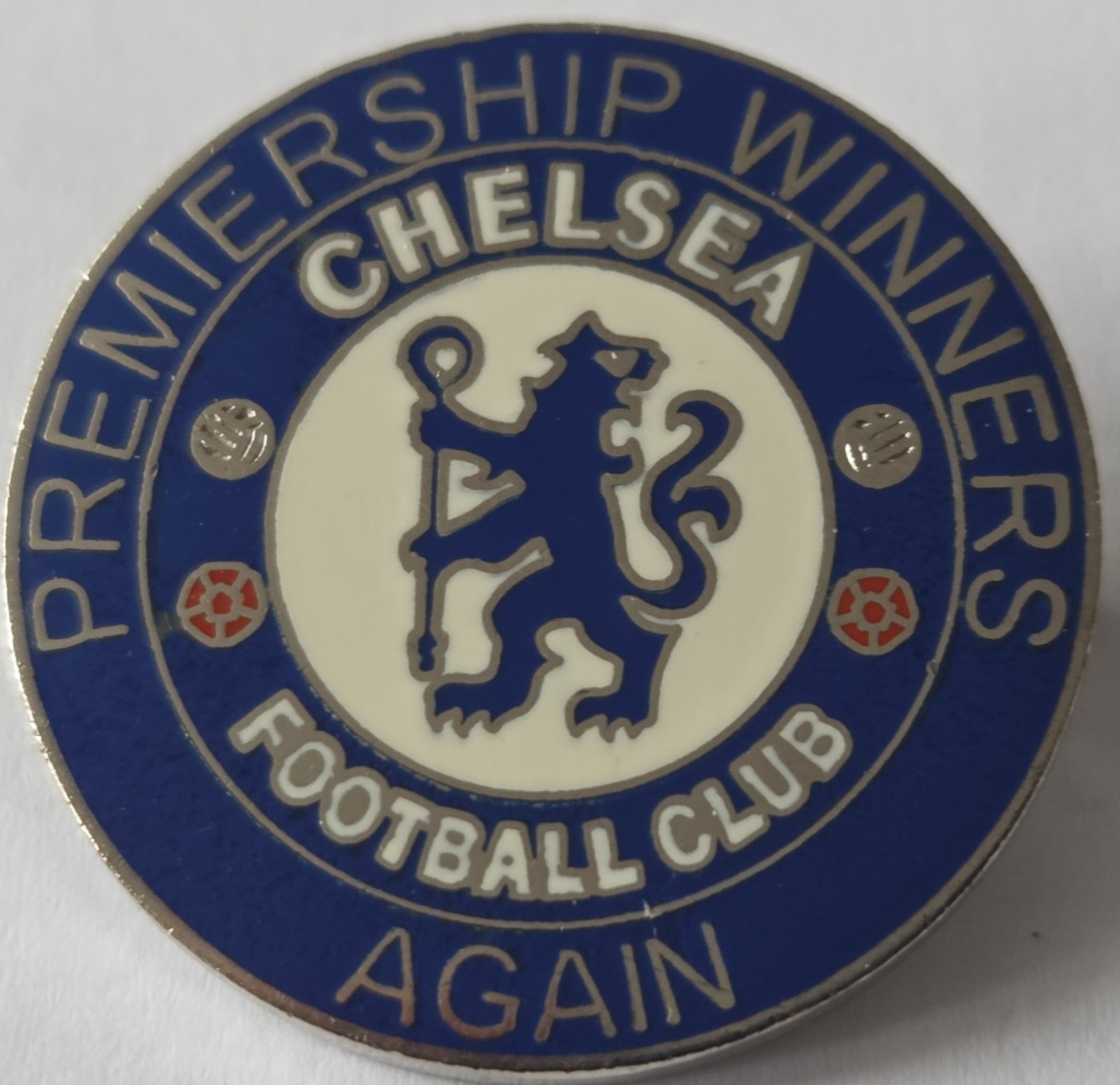 Chelsea FC Badge - CHELSEA PREMIERSHIP WINNERS AGAIN BADGE for sale on Ebay