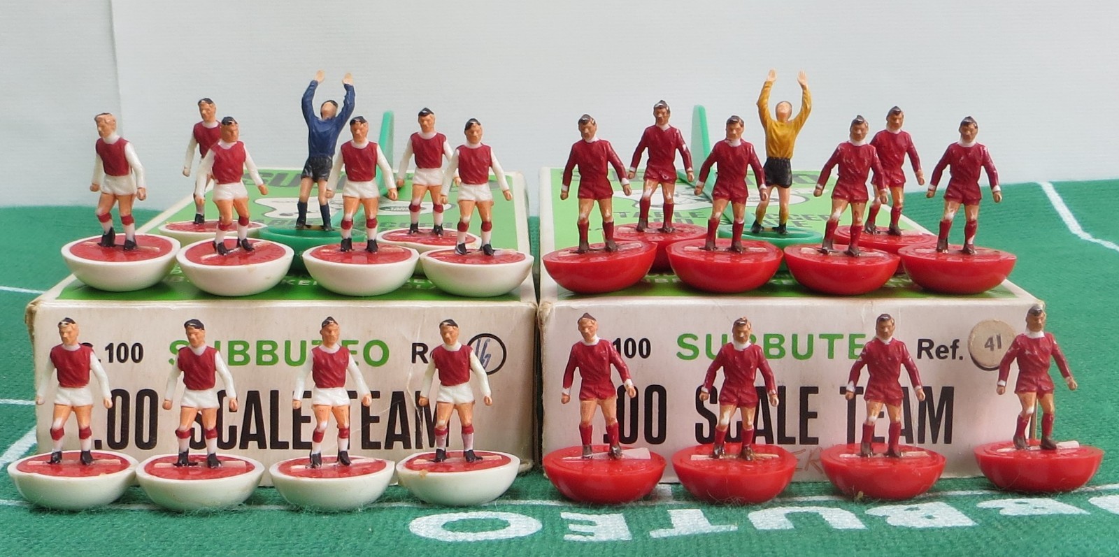 SUBBUTEO 2 HW TEAMS REF 16 ARSENAL & REF 41 LIVERPOOL, IN ORIGINAL BOXES. for sale on Ebay