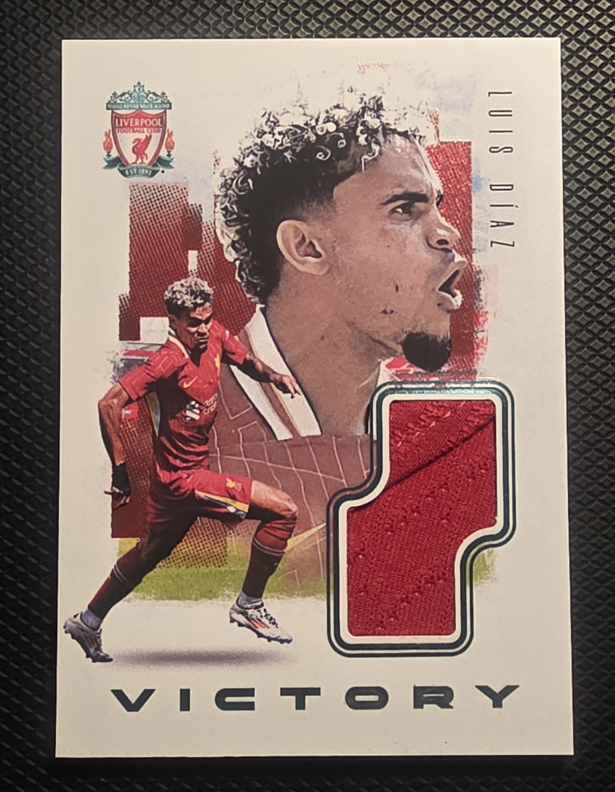 2024-25 Liverpool Futera Set - Luis Diaz Victory Insert Patch - Match Worn 04/04 for sale on Ebay