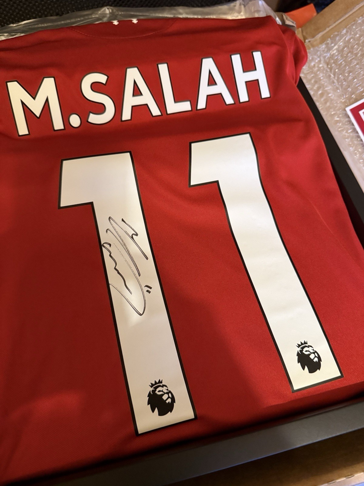 Mo Salah Signed Liverpool Shirt 2020/21 with LFC Coa in Box for sale on Ebay