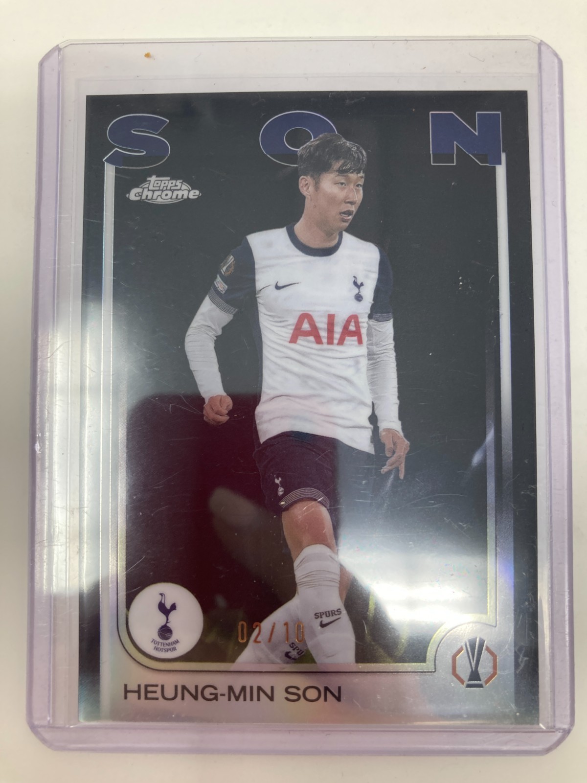 TOPPS CHROME  24/25 HEUNG-MIN SON TOTTENHAM PARALLEL 2/10.. for sale on Ebay