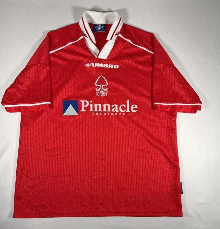 Nottingham Forest Home Shirt 98/99 XL Pinnacle insurance for sale on Ebay