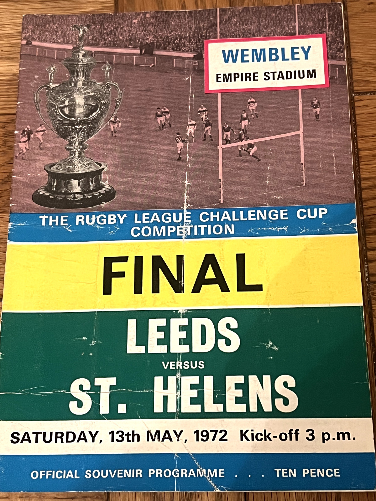 1972 Rugby League Challenge Cup Final Programme. Leeds v St Helens for sale on Ebay