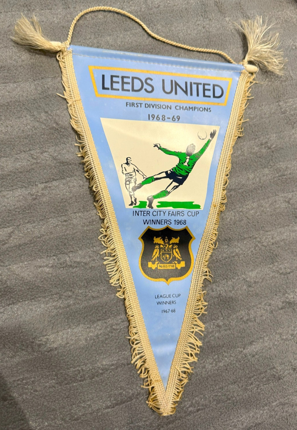 1968-69 LEEDS UNITED PENNANT FAIRS CUP 1968 ORIGINAL UTD for sale on Ebay