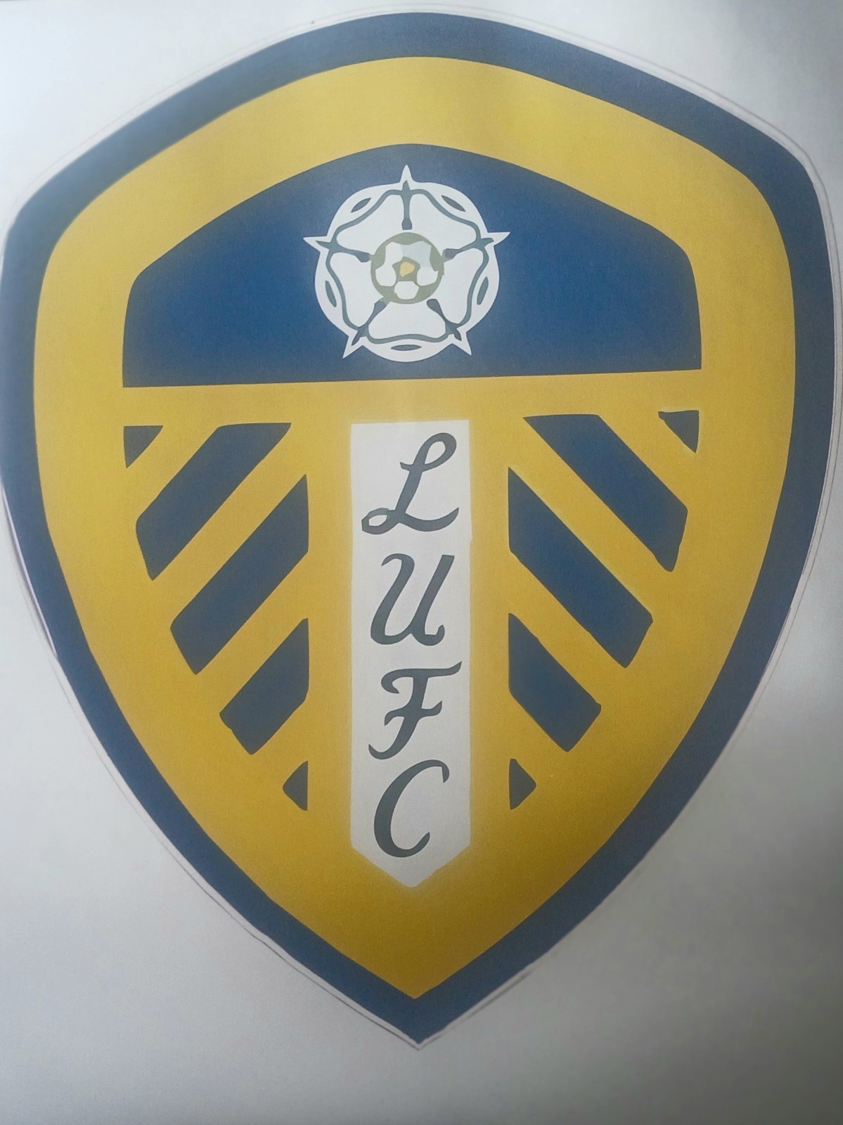 Leeds United F.C. Badge . Extra Large Decal Sticker  Car/Window for sale on Ebay