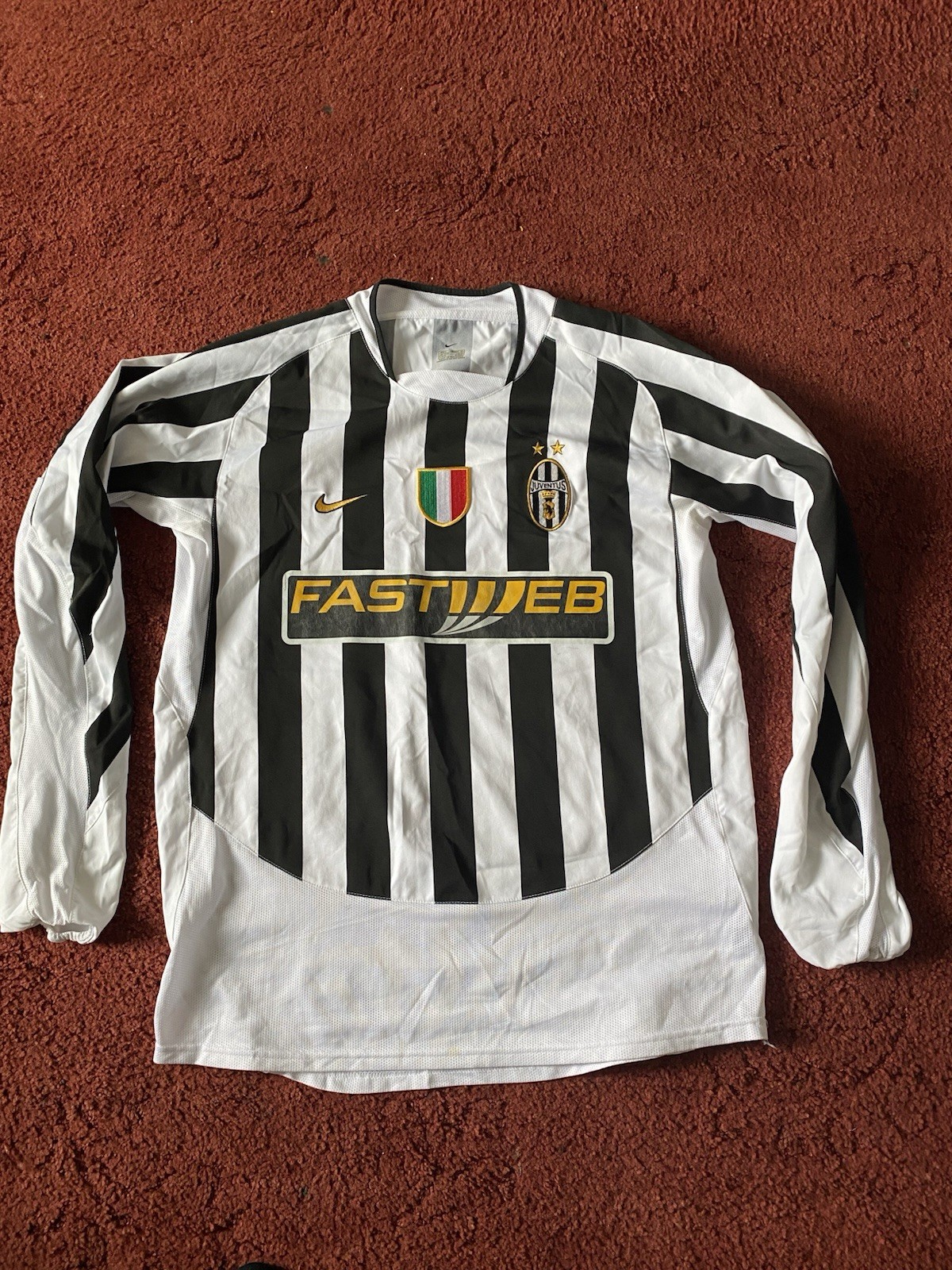 Juventus Men's Football Shirt Size L 2003-04 Long Sleeve for sale on Ebay