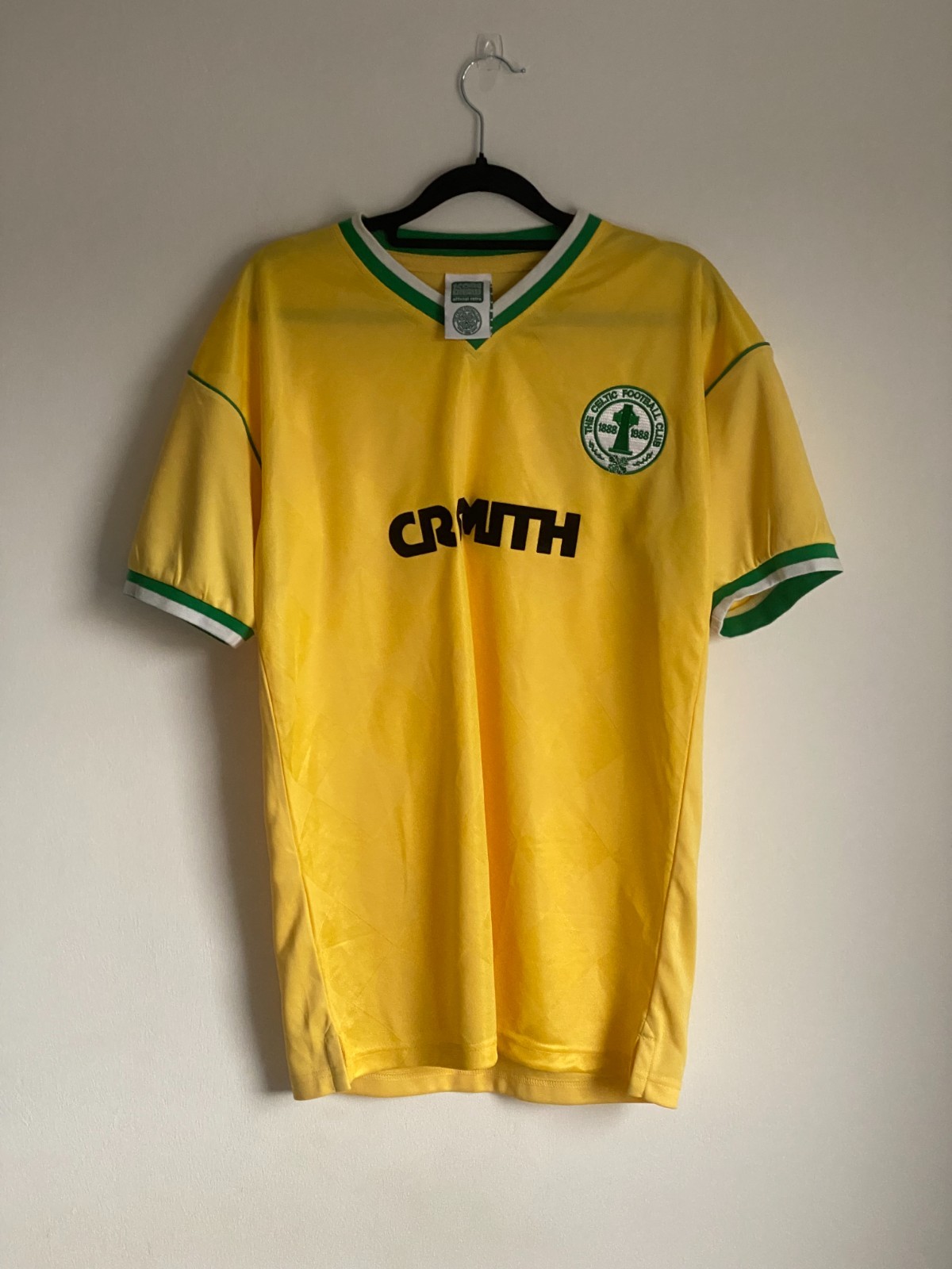 Celtic Retro Away Shirt Replica 1988 Centenary Medium CR Smith Score Draw for sale on Ebay