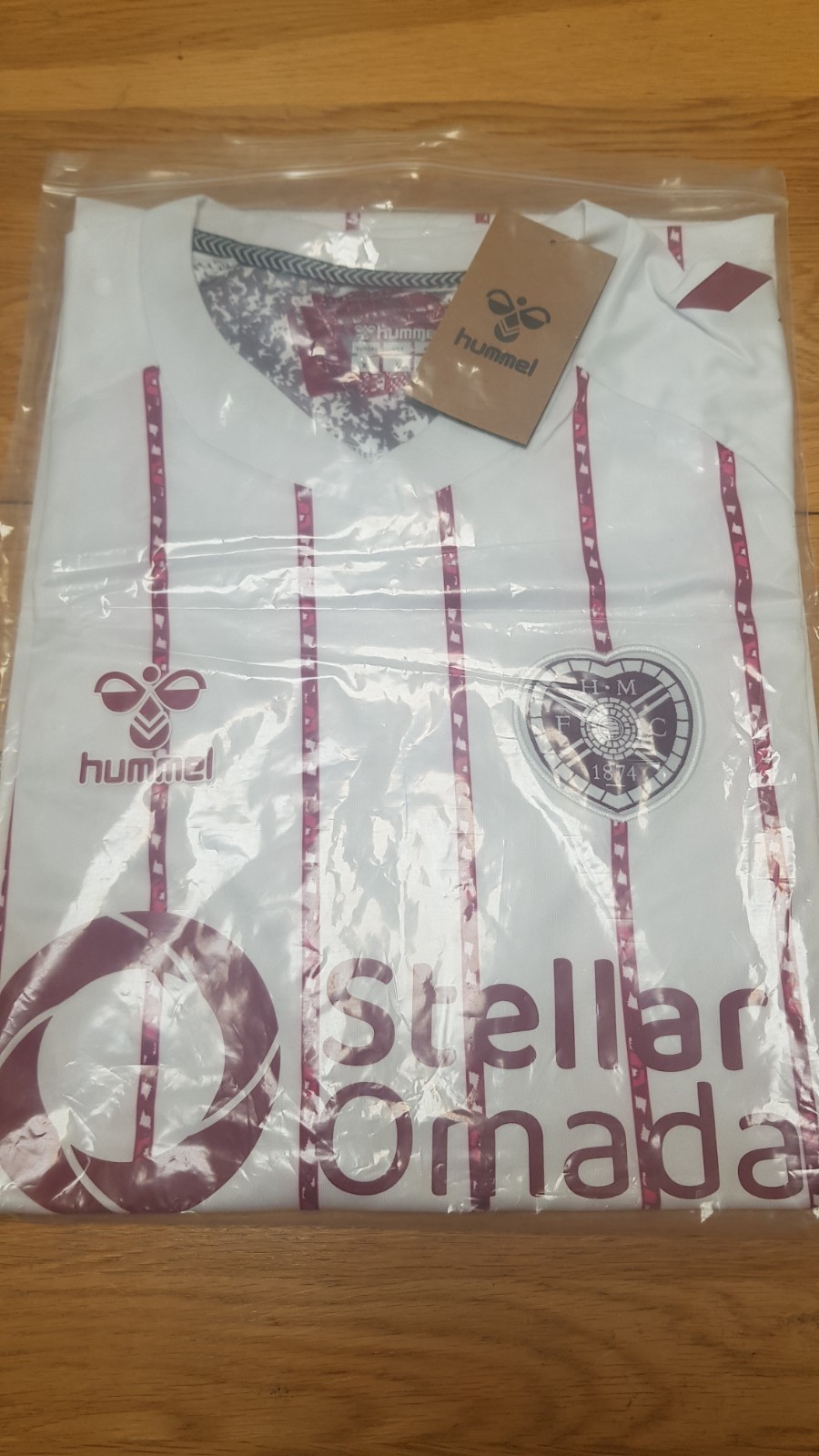 Hearts football shirt xl away new for sale on Ebay