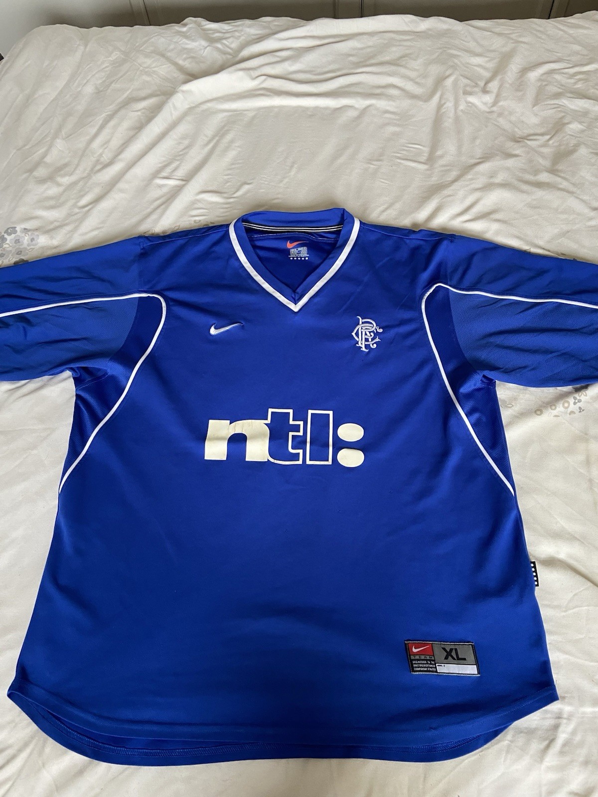 Rangers 1999/01 Home Shirt Nike XL for sale on Ebay