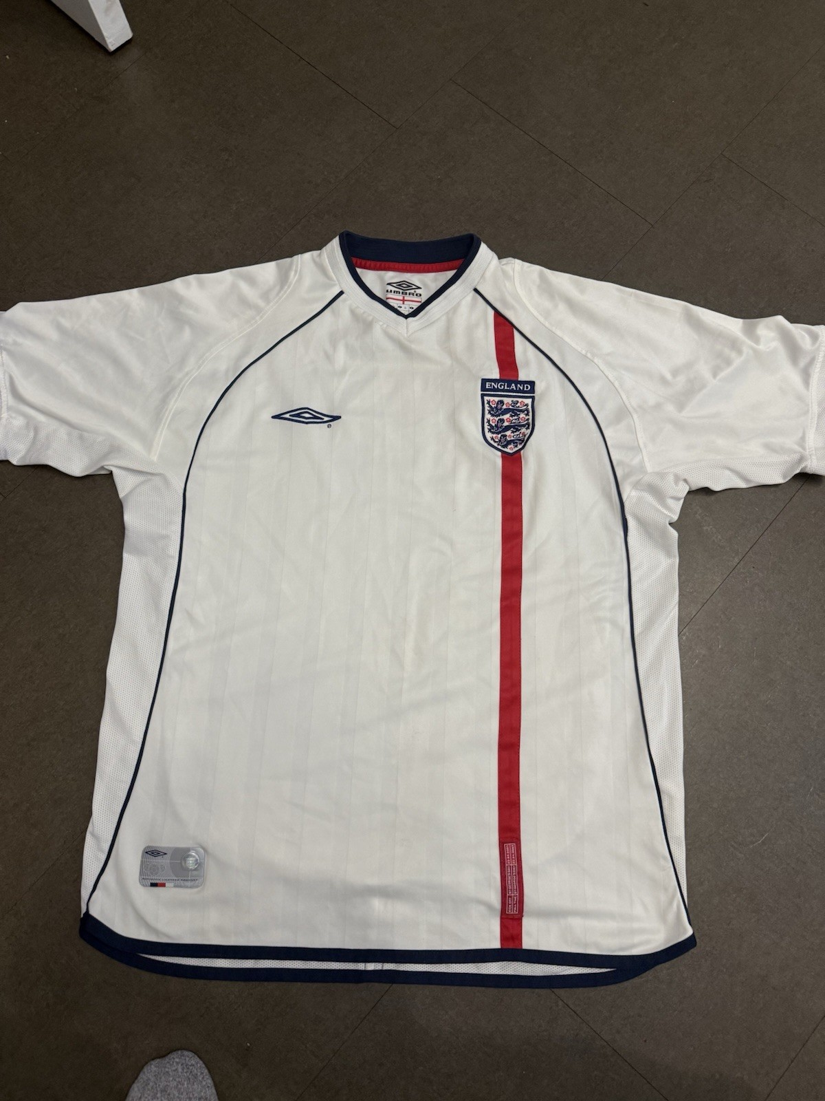England Home Shirt 2001 for sale on Ebay