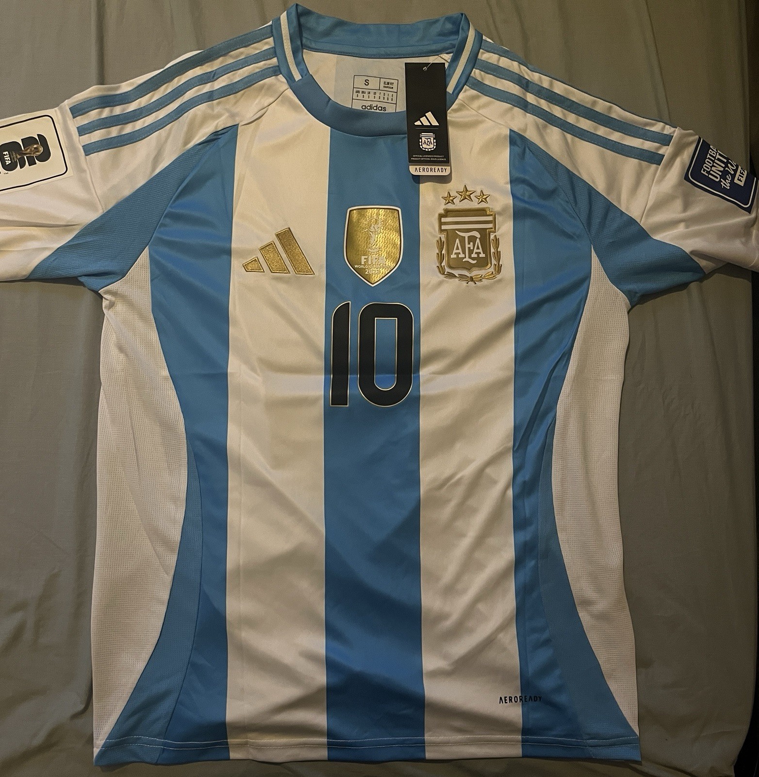 Argentina Exclusive World Cup Winners 25/26 Messi No.10 Football Shirt Size S for sale on Ebay