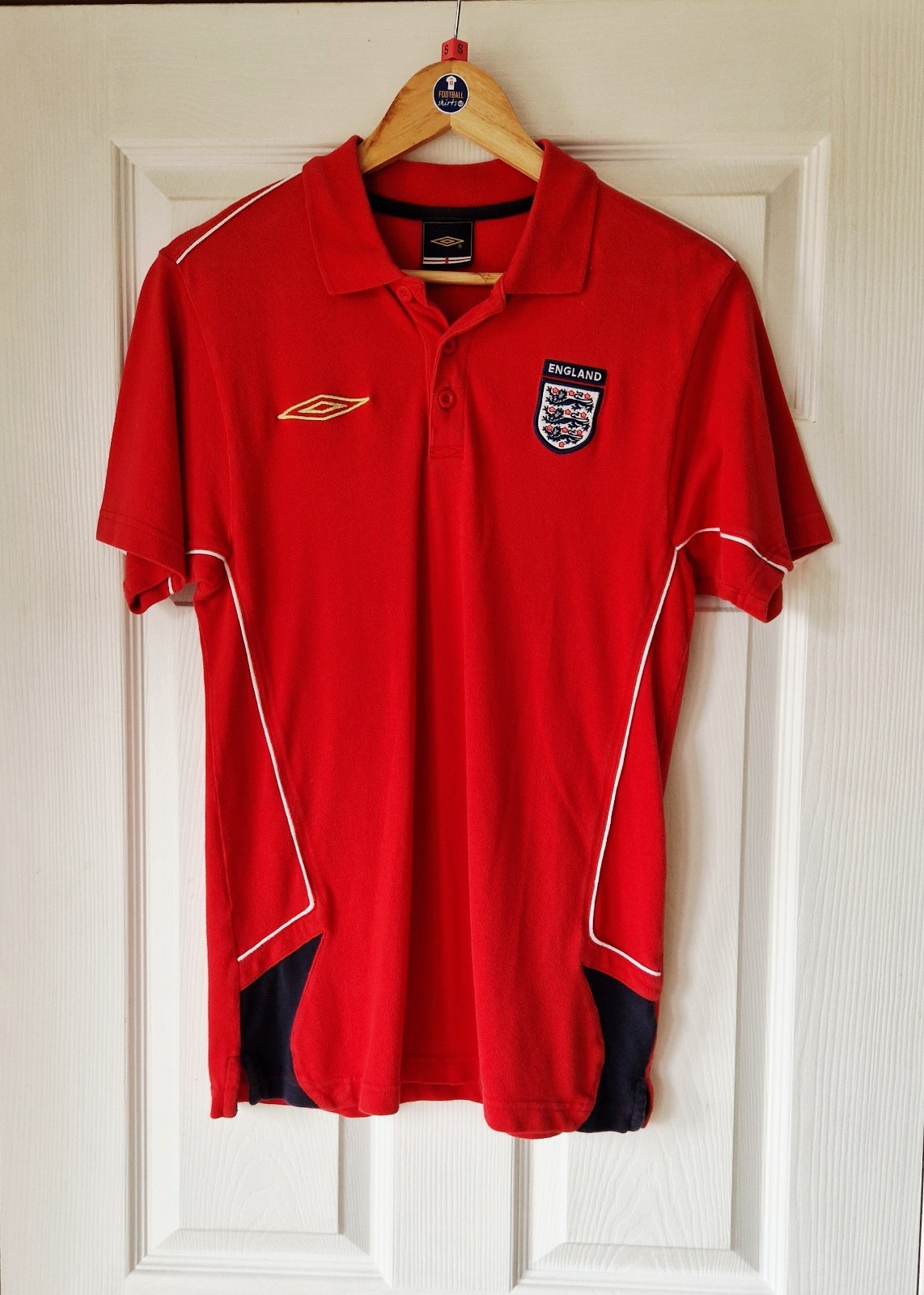 ENGLAND FOOTBALL POLO TOP - ADULT SMALL  for sale on Ebay