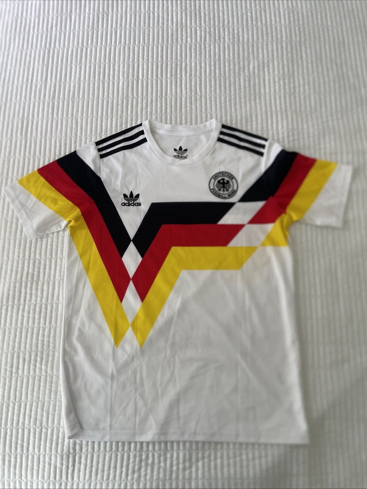 Retro Germany 1990 World Cup Home Shirt Adidas M for sale on Ebay