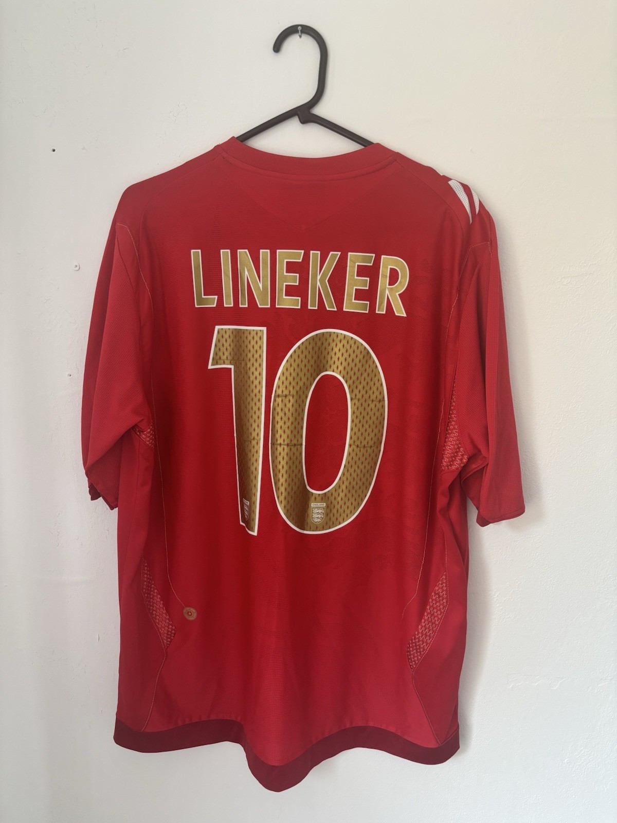 Original 2006 England Away Shirt - Lineker 10 - Size XL for sale on Ebay