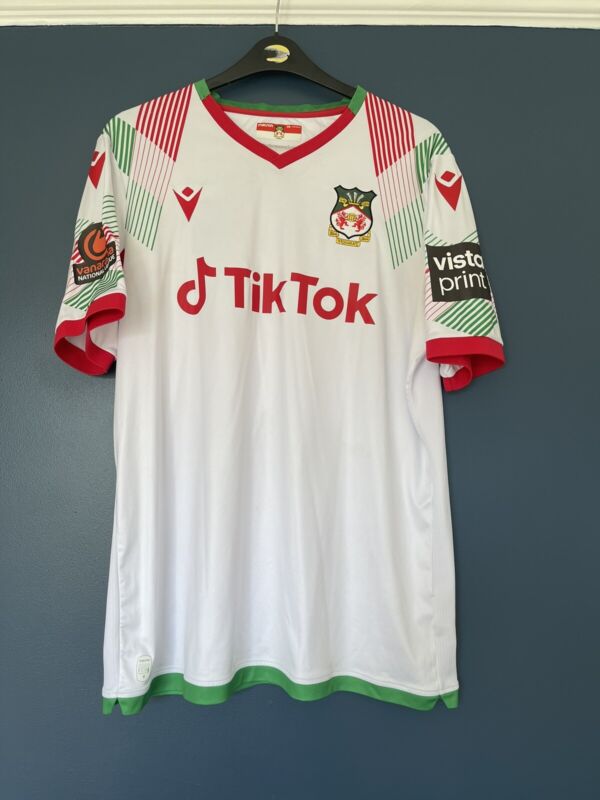 Wrexham AFC 22/23 Macron Third Shirt - Size XXL (Paul Mullin #10 Print) + Patch for sale on Ebay