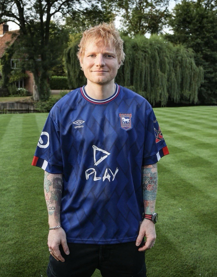 Ed Sheeran X Ipswich Town Football Shirt Large Special Edition Play  for sale on Ebay