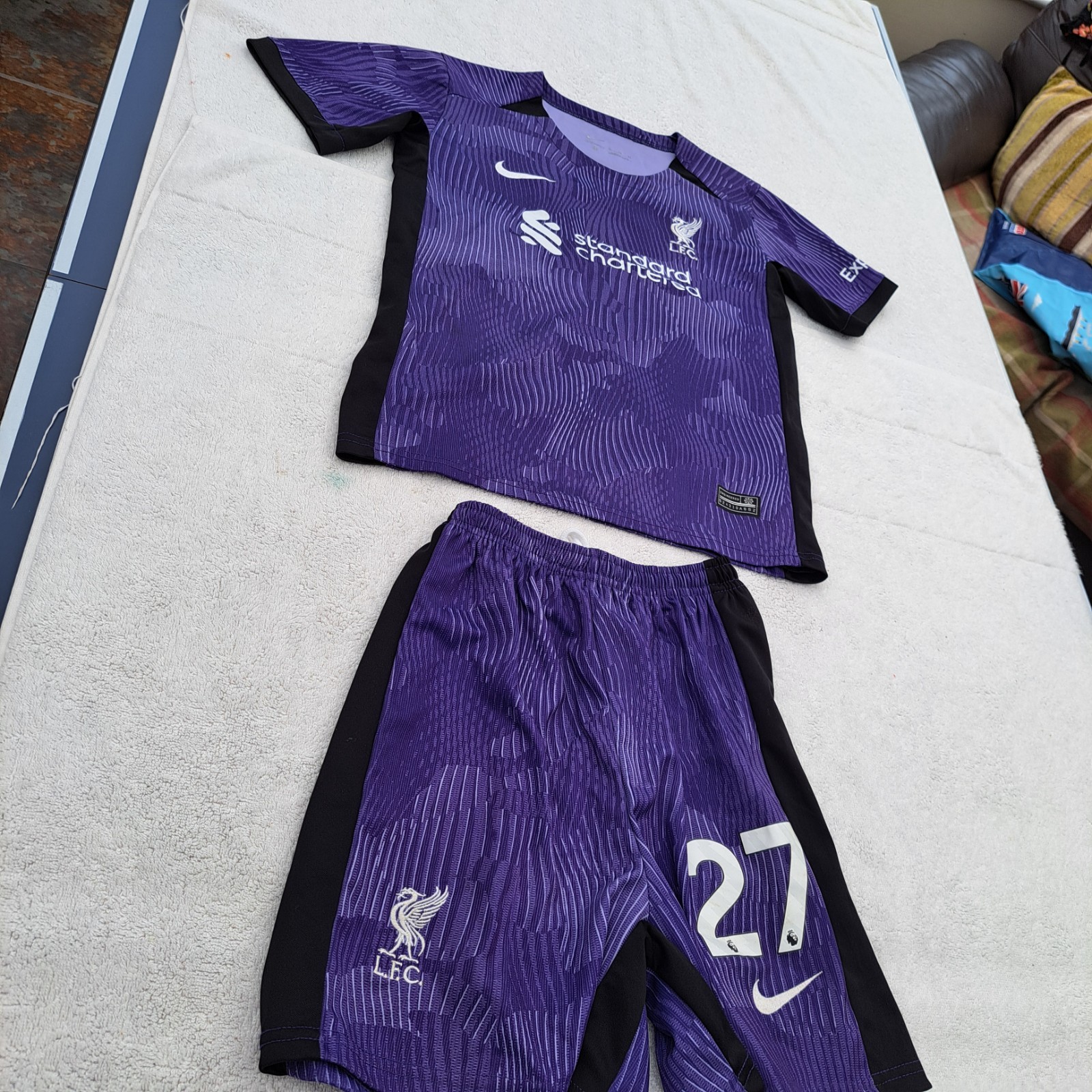 Liverpool Fc Third Kit 23/24 Kids Age 4-5 Years Football Kit for sale on Ebay