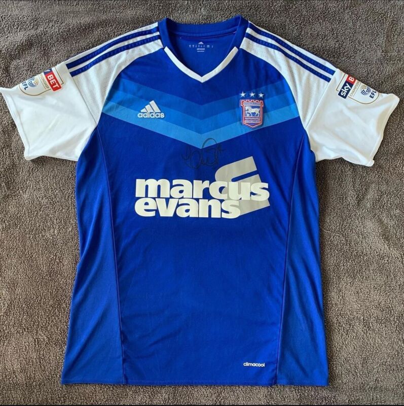 Ipswich Town Matchworn 2016/17 Luke Chambers Shirt for sale on Ebay