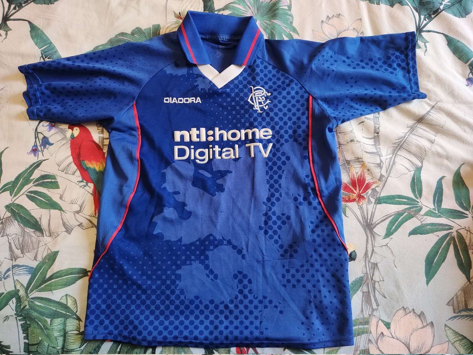 [Glasgow] Rangers FC Home shirt jersey - 2002/03 - Kids childrens collectors for sale on Ebay
