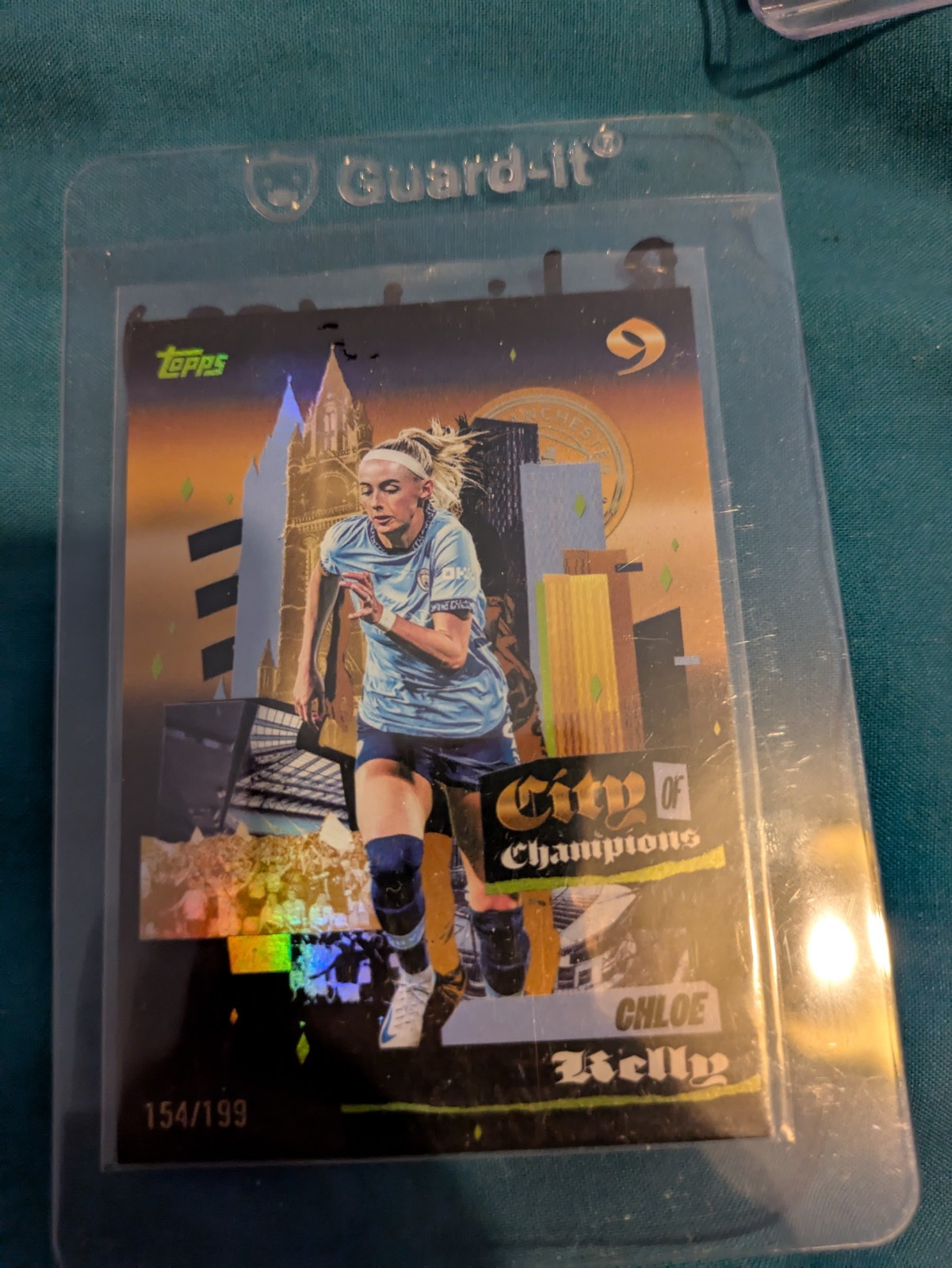 Topps Manchester City 2024/25 - Chloe Kelly City Of Champions Green Variant /199 for sale on Ebay