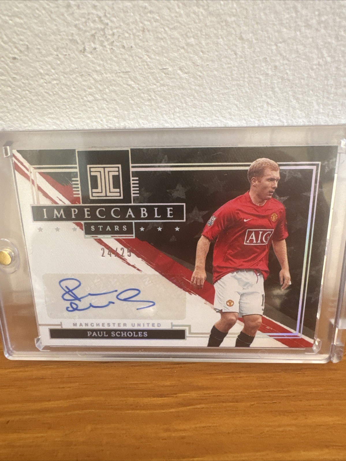 Paul Scholes Impeccable Stars Manchester United 21/22 Auto Numbered /25 for sale on Ebay